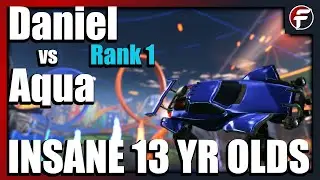 ЛУЧШИЕ 13-ЛЕТНИЕ ИГРОКИ 1 на 1 | Даниэль (Ранг 1) vs Аква - Bo5 | Ракетная лига 1 на 1