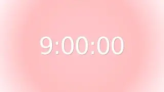 9H Soft Rose Dawn Whisper Timer | Gradient Countdown 🩷 #FFC0CB #FFB6C1 #FFF0F5