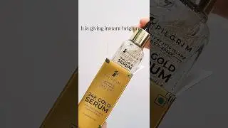 That glow🤯🤩24k gold serum#pilgrim #skincare #youtubeshorts #beauty #shorts