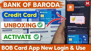 BOB New Credit Card Activation Process 🎉। BOB Card App Ragistration । BOB Card App Use Kaise Kare