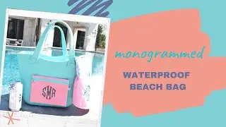 Monogrammed Waterproof Beach Bag