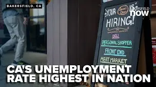 California's unemployment rate highest in nation, tied with Nevada