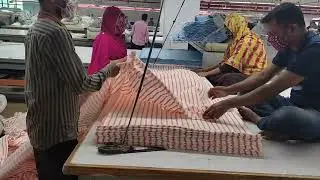 Stripe fabric cutting, T shirt cutting, means style, t shirt.
