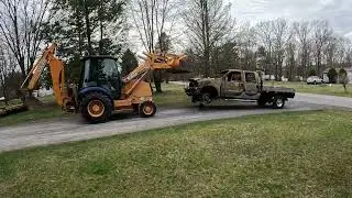 Burnt truck gone...yay!