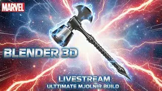 Blender 3D Livestream: Unwrapping Thor's Hammer (Mj&ouml;lnir)