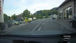 4.6.2025 Idrija, Slovenija policija nesreča -  car accident Idrija, Slovenia