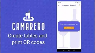 Create tables and print QR Codes (Camarero Pro app)