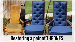 Restoring Antique Throne Chairs | How To Upholstery