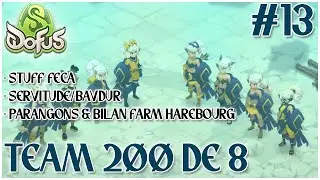 [Dofus] STUFF FÉCA, SERVITUDE, BAVDUR, PARANGONS & FARM HAREBOURG | TEAM 200 DE 8 #13