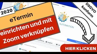 eTermin einrichten und mit Zoom verkn&uuml;pfen