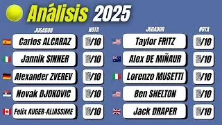 📝 PUNTUAMOS a TODOS los JUGADORES del TOP 10 de 2025 📊 [tenis]