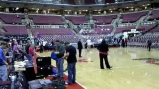 Shooting layups @ Value City Arena