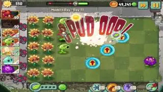 Plants vs Zombies 2: Modern Day - Day 31 Walkthrough