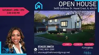 OPEN HOUSE ALERT!  3405 Golfview Dr, Hazel Crest, IL 60429