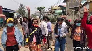 Myanmar Protest Update : Civilians were trying to defense from Military/ Police violent crackdown.