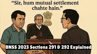BNSS 2023 Sections 291 & 292 Explained | Plea Bargaining Procedure Step-by-Step |