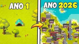 EVOLUI uma Civilização HUMANA até 2026 no WorldBox! 🌏