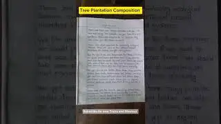 Tree Plantation Composition Easy to Learn #shorts #ssc