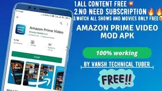HOW TO DOWNLOAD AMAZON PRIME VIDEO MOD APK🔥🔥100%WORKING TRICK