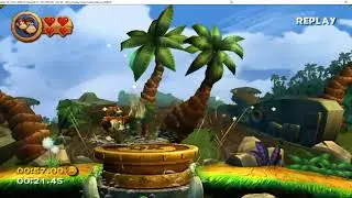 TAS - DK country returns World 1-1 Time Attack (Shiny gold medal)