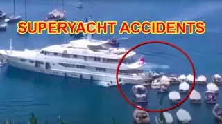 FAILURES WITH SUPER YACHTS. ACCIDENTS AND COLLISIONS OF SUPER YACHTS