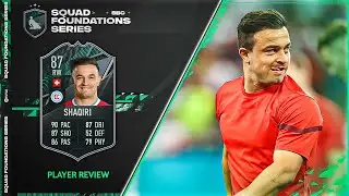 YOU HAVE TO GET THIS CARD!!!! 87 FOUNDATIONS SHAQIRI PLAYER REVIEW - FIFA 22 ULTIMATE TEAM