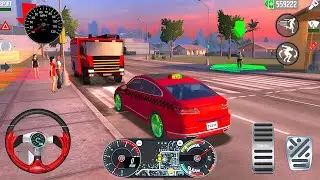 Real Taxi Driver 3D 2026 Gameplay &ndash; Rush Hour Taxi Chaos With Honking Cars, Red Lights Car Gameplay 