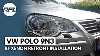 Volkswagen Polo 9n3 | Xenon HID Headlight projector Upgrade installation DIY