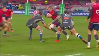 STUNNING SIMON ZEBO TRY MUNSTER VS CASTRES 2018 CHAMPIONS CUP RUGBY