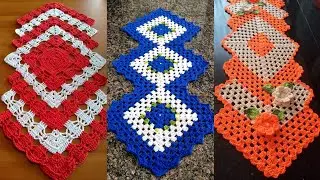 Beautiful and Attractive free Crochet Tablemates patterns  / Solid Color Unique patterns