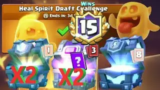 Clash Royale 15 wins in HEAL SPIRIT DRAFT CHALLENGE!! + Open the Best Chests!! // Season 10