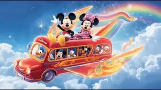 Magic Flying Bus with Mickey, Minnie & Friends &ndash; Kids Adventure Story