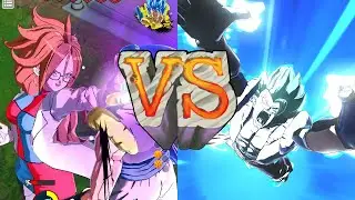 Zenkai 7 Android 21 VS LF Gogeta Blue - 1v1(Dragon Ball Legends PvP)