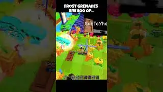NERF FROST GRENADES IN PLANTS VS BRAINROTS..