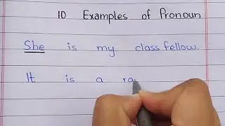 10 examples of pronouns in English| Examples of pronouns| English grammar 