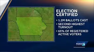 Iowa&rsquo;s November election results are now official