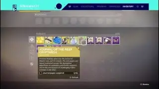 Journal of the Reef Cryptarch (Step 1) Destiny 2 forsaken