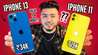 iPhone 13 ₹34k vs iPhone 11 ₹19k Detail Comparison! *Hindi* Camera, Battery & Performance!