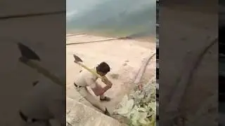 Cutting Pipes On Narmada Main Canal