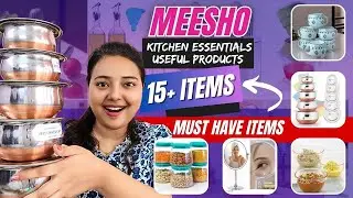 15+ Most Useful KITCHEN ESSENTIALS & HOME DECOR Items Under ₹300✅Meesho Finds Haul😍Love Your Shades