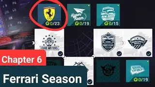 Asphalt 9: Career Guide - Chapter 6 - Ferrari Season - Full Races Gameplay - TouchDrive
