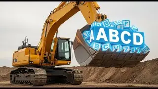 Excavator Song & Phonics 🚜 | How Diggers Work 🏗️ | Preschool Video #abcd
