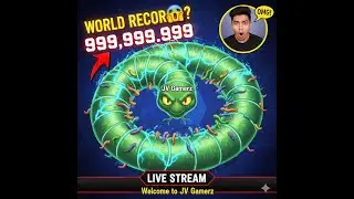 WORLD RECORD? 😱 999,999,999 Score in WormsZone.io! #live #livestream #wormzonesuperhero