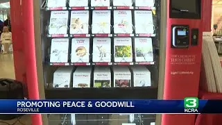 Donate a goat at the Roseville gift vending machine