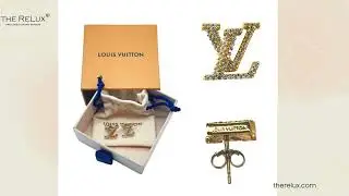 Louis Vuitton Crystal 'LV Iconic' Earrings | The Relux