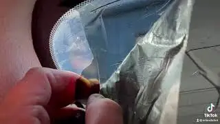 How to remove window tint off back window on car EASY!