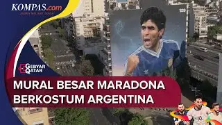 Mural Maradona Muncul di Argentina Sambut Piala Dunia