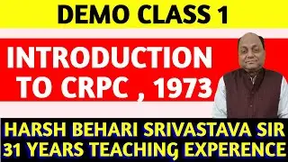 Free Judicial Classes | Introduction to CrPC | Demo Class 1 | Pariksha Refresher