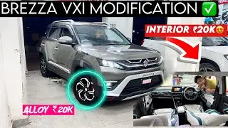 2025 Maruti Brezza Modified ✅Base To Top Modifications ✅Brezza VXI To ZXI ✅With Luxury Interior 🔥