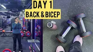 My Workout As A Beginner | Day 1 Back & Bicep💪 